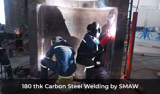 6--180-thk-Carbon-Steel-Welding-by-SMAW